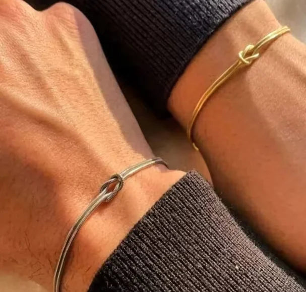 Pulsera de pareja diseño nudo