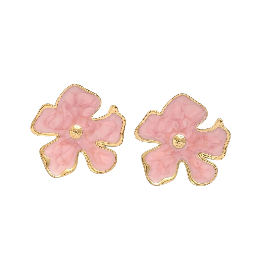 Arete Rosa esmaltada