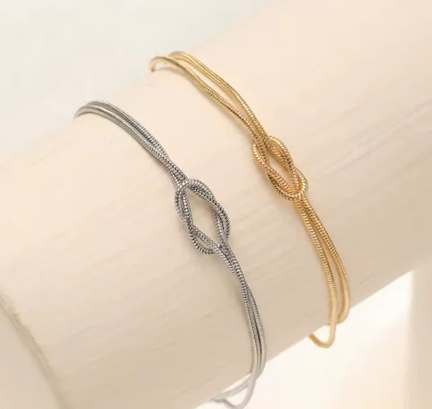 Pulsera de pareja diseño nudo