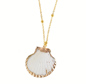 Collar Boho de caracola marina natural
