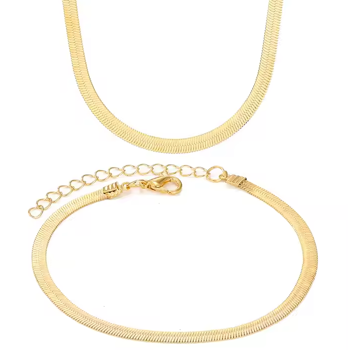 Collar + pulsera de de serpiente