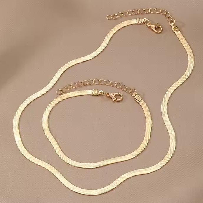 Collar + pulsera de de serpiente