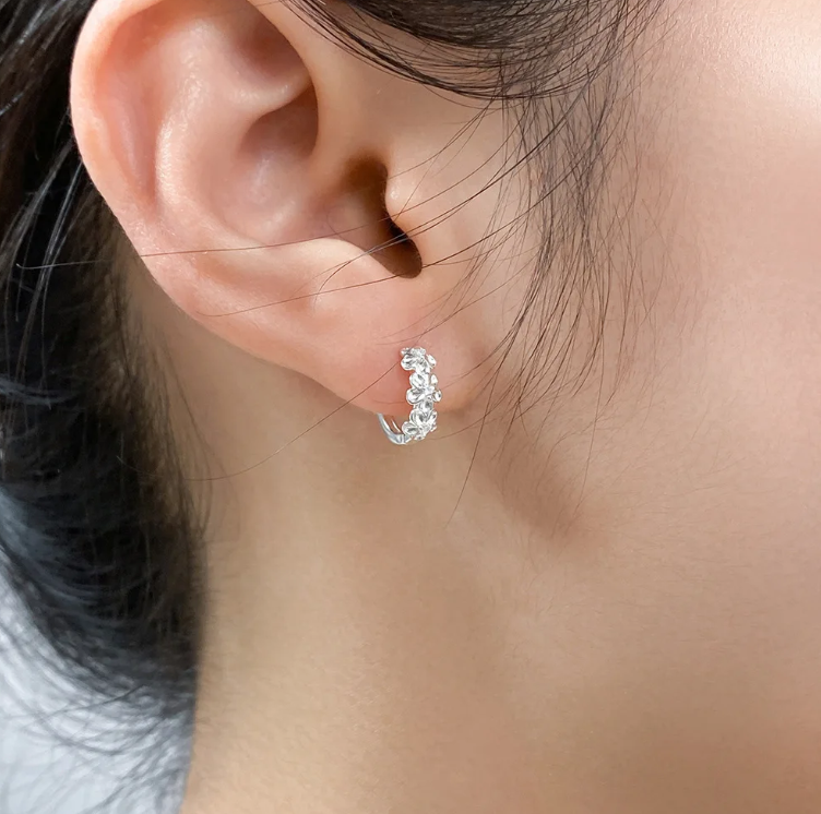 Arete de plata de ley 925