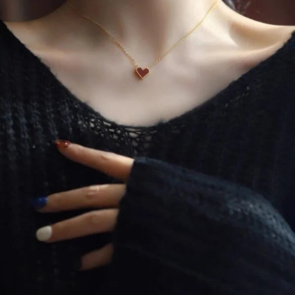 Collar Corazón rojo