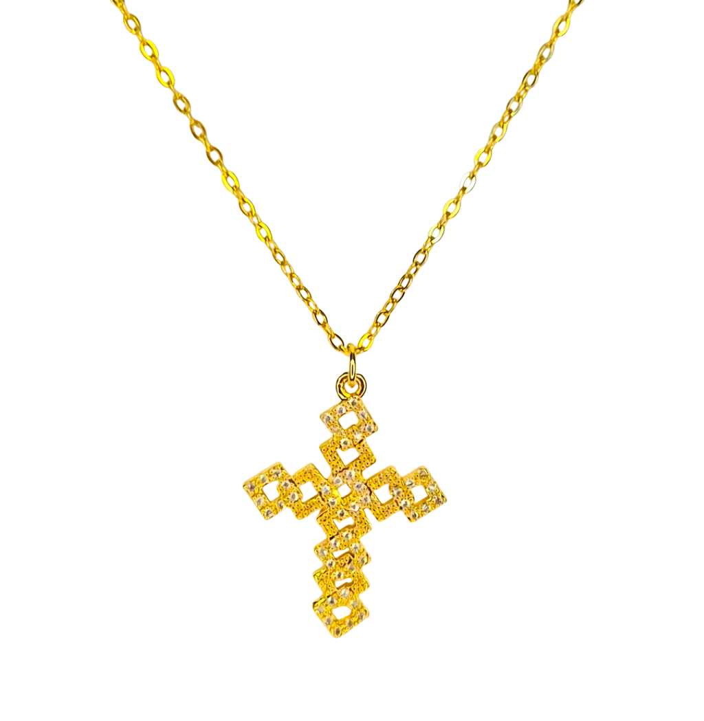 Collar colgante de cruz