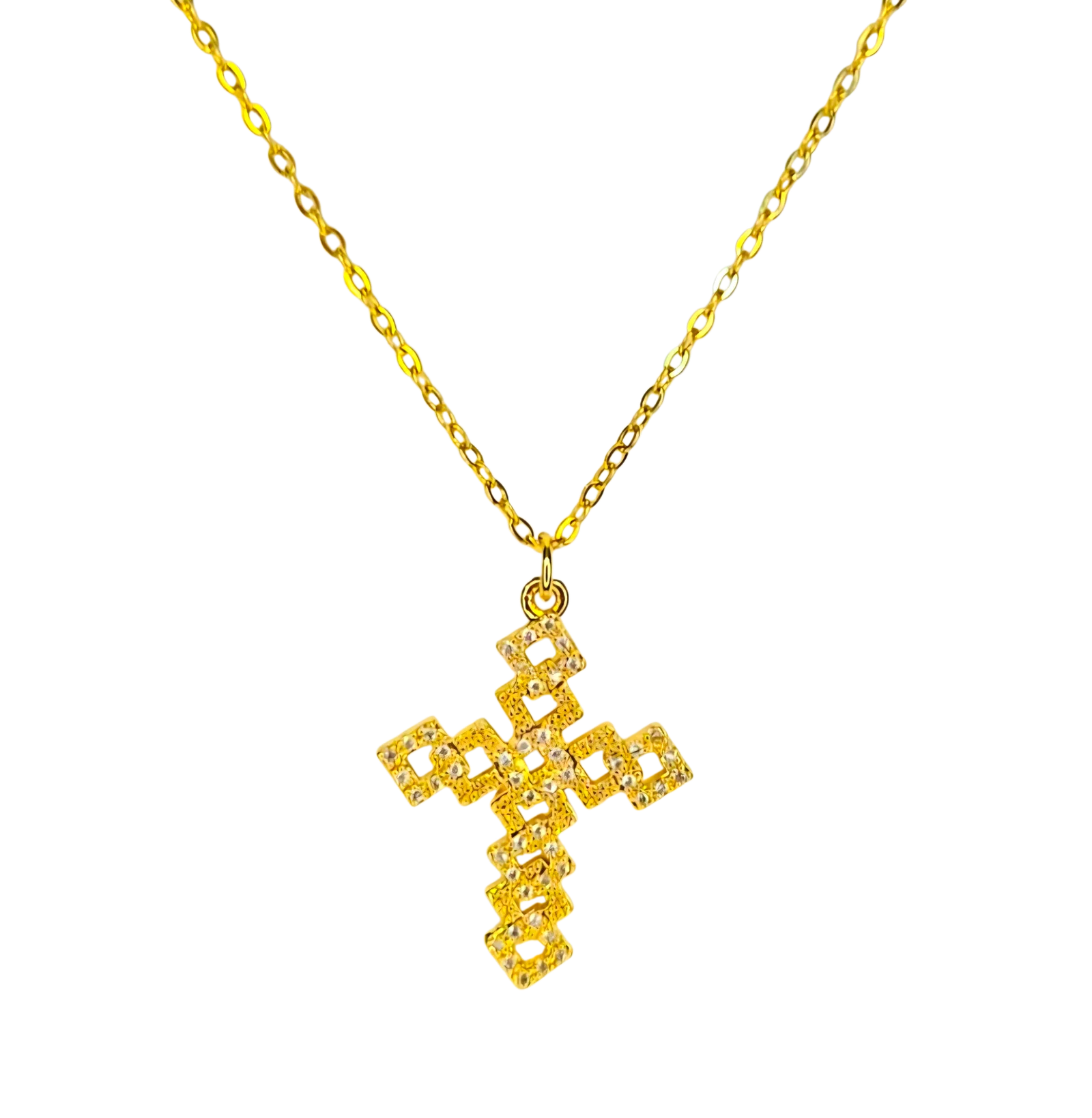 Collar colgante de cruz