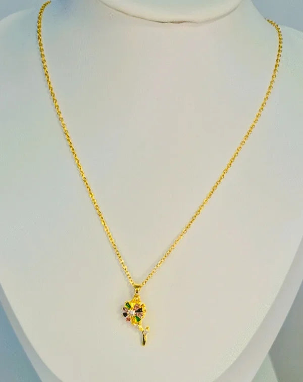 Collar flor giratorio